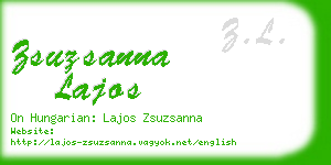 zsuzsanna lajos business card